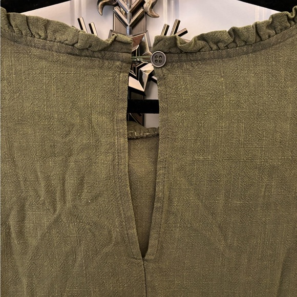 Washed Gauze Ruffled High Neck Dress by Heyson - Picture 12 of 13